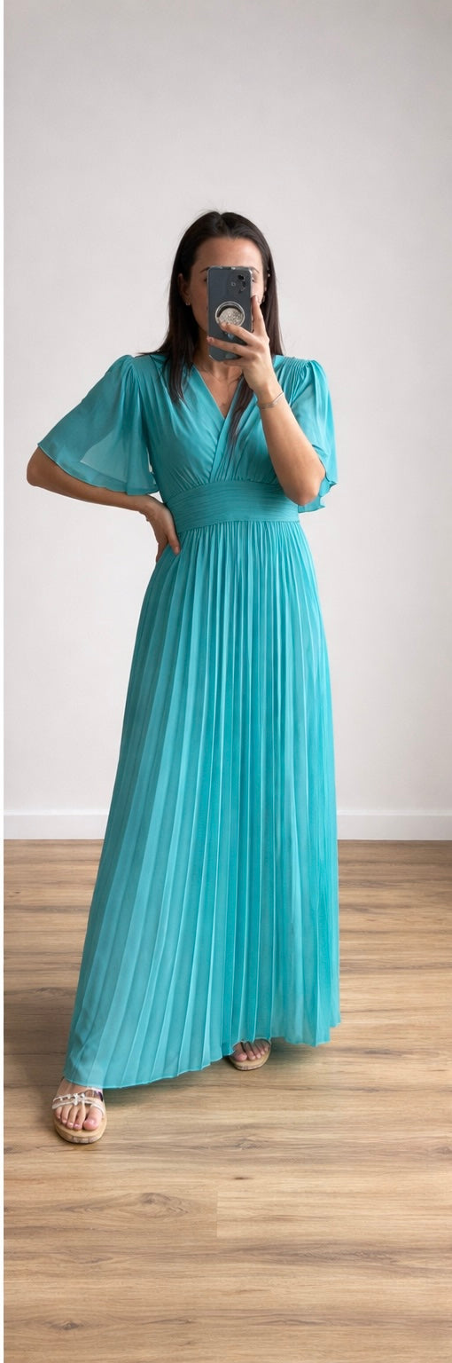 Robe longue Aglaé orange