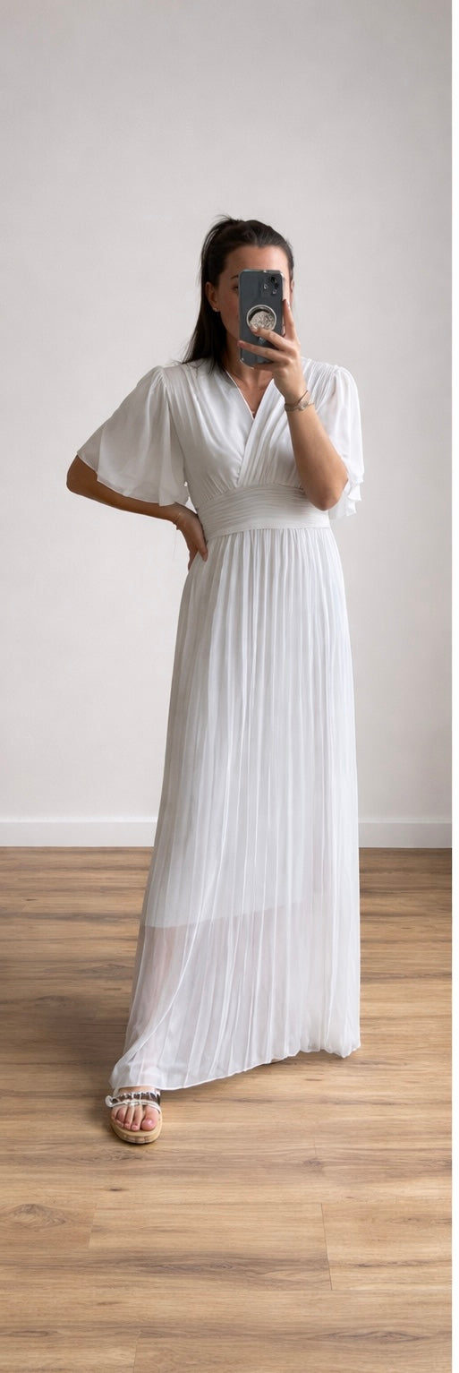 Robe longue Aglaé orange